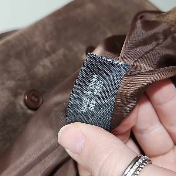 Garson By Rem Garson Brown Genuine Leather Shacket Jacket Vintage Womens 3X - Picture 7 of 8